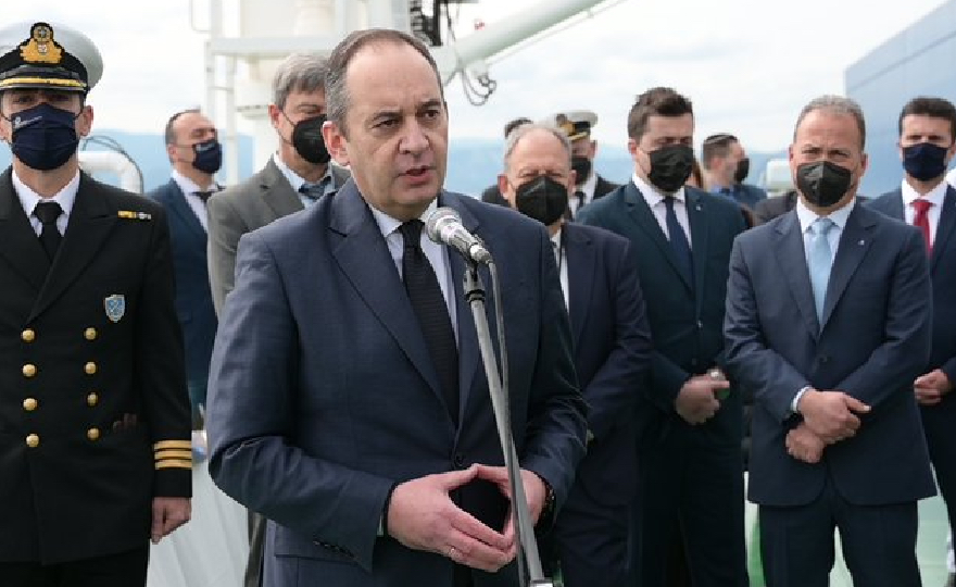G. Plakiotakis: An important moment for our shipping is the raising of the Greek flag at AVINInternational's KRITI FUTURE, the world's first tanker AmmoniaReady